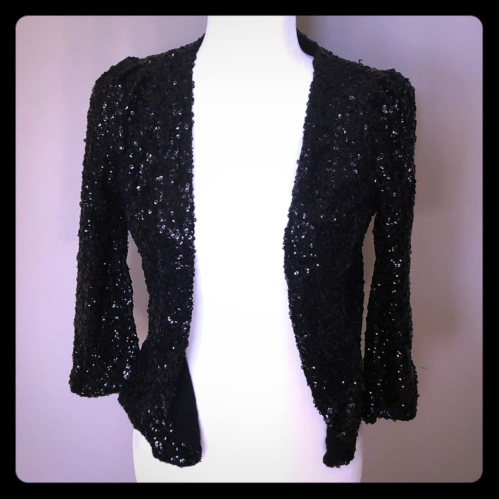 Sequins black jacket
